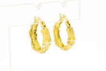 18 Karaat gouden oorringen dames  - 16,3 mm