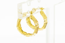 18 Karaat gouden oorringen dames  - 16,3 mm