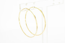 14 Karaat geel gouden oorringen - 4,3 cm