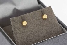 14 Karaat gouden bol oorknopjes - 4 mm