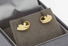 14 Karaat gouden oorstekers dames - 10 mm