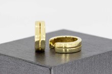 14 Karaat Klap creolen geel goud - 14,2 mm