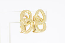14 karaat designer oorclips  dames - 2 cm