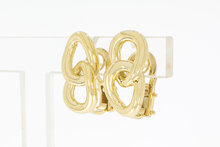 14 karaat designer oorclips  dames - 2 cm