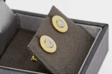 14 karaat gouden diamant oorknoppen dames