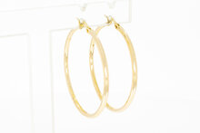 14 Karaat geel gouden oorringen dames - 4 cm
