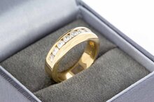 14 Karaat gouden Diamant dames ring - 17,2 mm