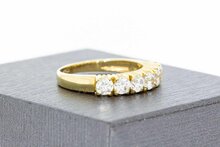 14 Karaat dames ring met Zirkonia - 17,6 mm