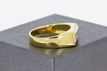 14 Karaat gouden Zirkonia ring - 19,6 mm