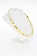 Omega collier 14 Karaat goud - 43,3 cm