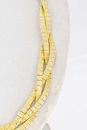 Gevlochten Omega Collier 14 karaat - 44 cm