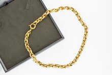 Anker schakelketting 18 Karaat goud - 47,6 cm