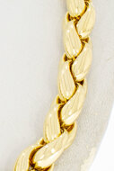 Anker schakelketting 18 Karaat goud - 47,6 cm
