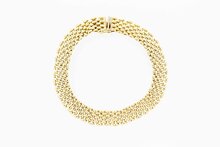 14 karaat gouden staafjes armband - 19,1 cm