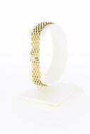 14 karaat gouden staafjes armband - 19,1 cm