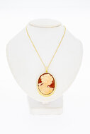 14 Karaat gouden Camee Kettinghanger