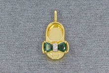14 Karaat gouden edelsteen hanger dames