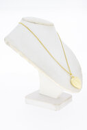 14 Karaat gouden Hartjes ketting hanger - 2 cm