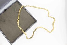 18 Karaat gouden platte Koningsketting - 61,5 cm