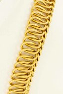 Gevlochten Choker 18 karaat goud - 43,3 cm