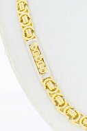 18 Karaat gouden heren Koningsketting - 52 cm