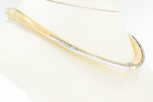18 Karaat gouden Kraag diamant collier - 44 cm