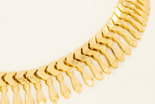 18 karaat gouden &quot;ZigZag&quot; Collier - 45 cm