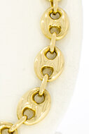 Anker ketting 18 Karaat gouden - 62,5 cm