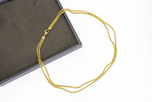 18 Karaat Vossenstaart Collier - 45,5 cm