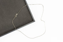 Venetiaanse Ketting 18 Karaat witgoud - 39,8 cm