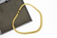 18 Karaat gouden Gourmetketting - 45,5 cm