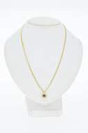 14 Karaat gouden edelsteen hanger