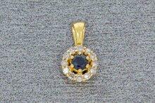 14 Karaat gouden edelsteen hanger