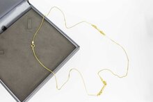 Venetiaanse ketting14 karaat goud - 80 cm