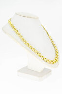 Gevlochten ketting 14 karaat goud - 42,1 cm