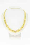 Gevlochten ketting 14 karaat goud - 42,1 cm
