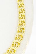 Gevlochten ketting 14 karaat goud - 42,1 cm