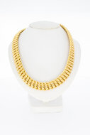 Gevlochten ketting 18 Karaat goud - 46 cm