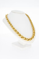 Vossenstaart ketting 18 Karaat goud - 46 cm