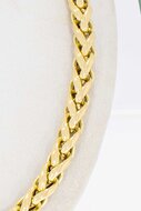 Vossenstaart ketting 14 Karaat goud - 45,9 cm
