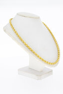 Vossenstaart ketting 14 Karaat goud - 45,3 cm
