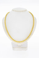 Vossenstaart ketting 14 Karaat goud - 45,3 cm