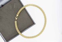 Popcorn ketting 14 Karaat goud - 46,5 cm