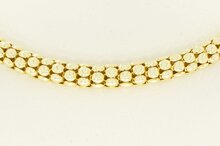 Popcorn ketting 14 Karaat goud - 46,5 cm