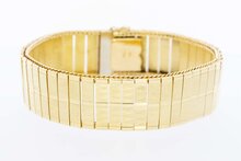 Plaatjes armband 18 karaat goud - 20 cm