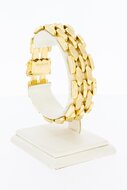 Brede Staafjes armband 18 Karaat goud - 19,3 cm