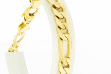 Figaro armband goud 18 Karaat - 22,9 cm
