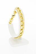 Gourmet armband 14 Karaat goud - 23,1 cm