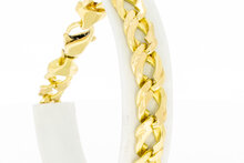 Gourmet armband 14 Karaat goud - 23,1 cm