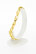 Gourmet armband 14 Karaat goud - 23,1 cm